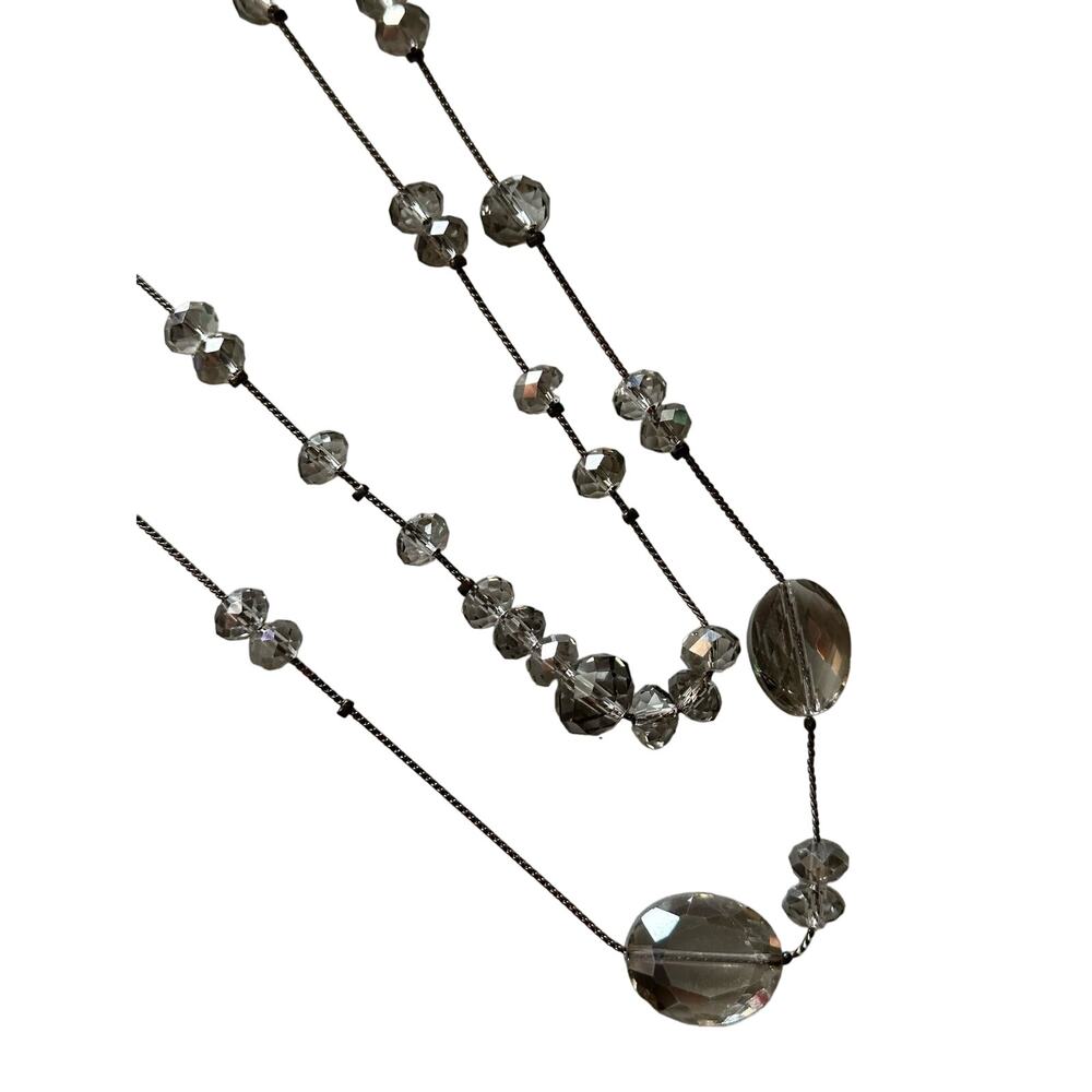 Vintage Double Strand Glass Bead Necklace